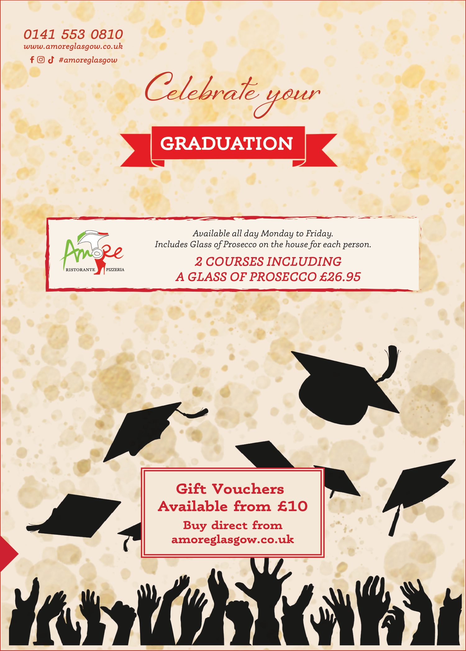 Amore Graduation Menu menu page 2